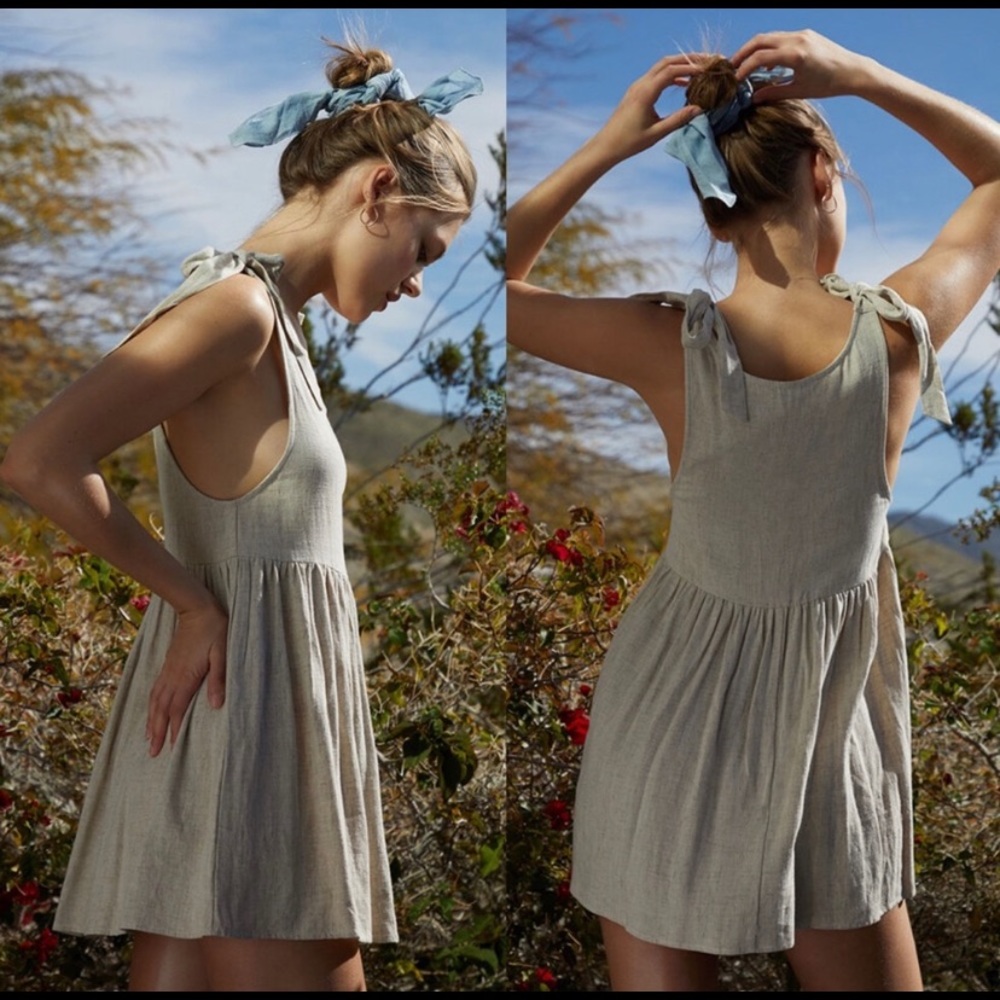 Linen babydoll dress tunic